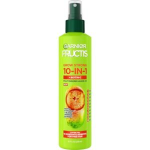 71-H8Fo1FeL._SL1500_.jpg Garnier Fructis Grow Strong Thickening 10-in-1 Spray, Biotin-C, 8.1 Fl Oz, 1 Count (Packaging May Vary)