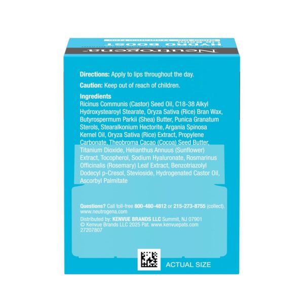 71-Ur8ttUfL._SL1500_.jpg Neutrogena Hydro Boost Hyaluronic Acid, Unscented Lip Balm Leaves Lips Feeling Hydrated, Sheer Ice Nude Lip Balm with a Sweet Sugar Flavor, Fragrance Free, 0.5 oz