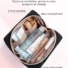 71-Urng-QGL._AC_SL1500_.jpg BAGSMART Small Makeup Bag, Travel Cosmetic Bag Make Up Pouch Small Travel Zipper Pouch,Water-resistant Toiletry Bag,Makeup Organizer Bag for Women,Black