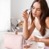 71-aR8aDXZL._AC_SL1500_.jpg BAGSMART Small Cosmetic Bag, Elegant Roomy Makeup Bags,lipstick pouch,Zipper Pouch,Great Gifts for Women,Travel Waterproof Toiletry Bag Accessories Organizer Gifts (Pink-1 pcs)