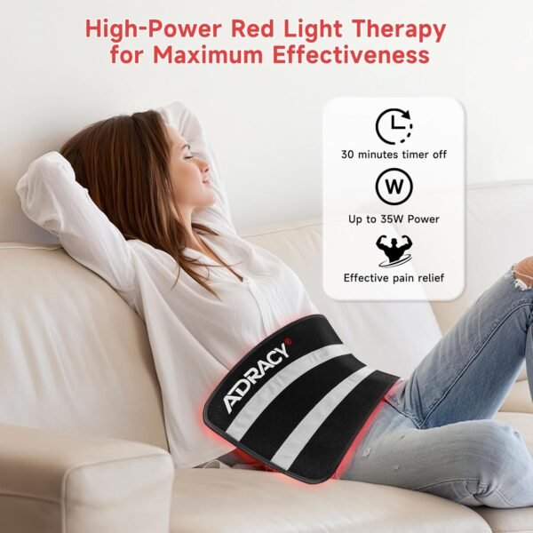 2025 Upgraded Red Light Therapy for Body, 24" x 12" Large Size Red Light Therapy Pad with Timer, 660nm&850nm Infrared Light Therapy Mat Full Body(Black)
