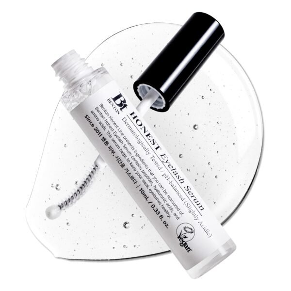 BENTON HONEST Eyelash Serum - Korean Skin Care Lash Serum with Hyaluronic Acid & Peptides | Eyelash & Eyebrow Growth Serum (0.33 fl oz)