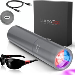 FSA HSA Approved Red Light Therapy Torch with Blue and Near Infrared Light, Effective Treatment Device for Body, Face, Neck, Back, 460nm 630nm 660nm 850nm and 940nm