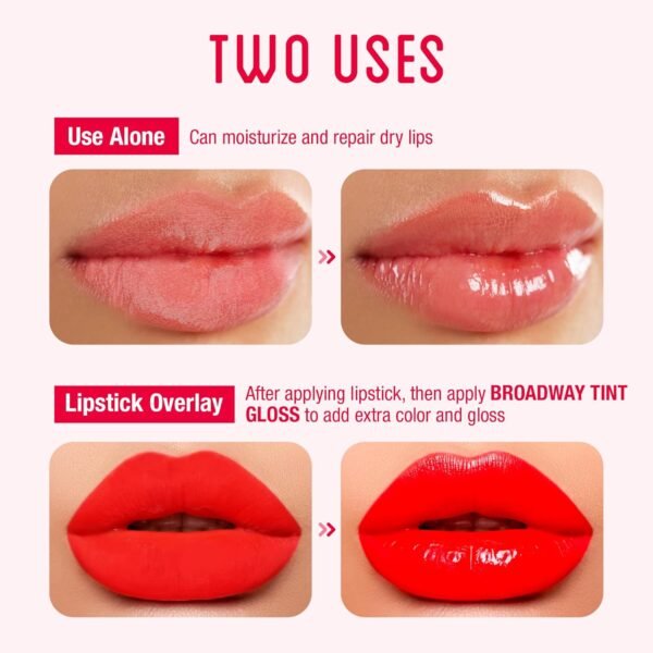 71-uS75ET3L._SL1500_.jpg Ruby Kisses Broadway Vita-Lip Tinted Lip Gloss (9 Pack) Ultra-Hydrating, Nourishing, Soothing Formula with Vitamins, High-Shine Non-Sticky Lip Balm with Rosehip+Coconut Oil, Pink, Red & Brown Shades