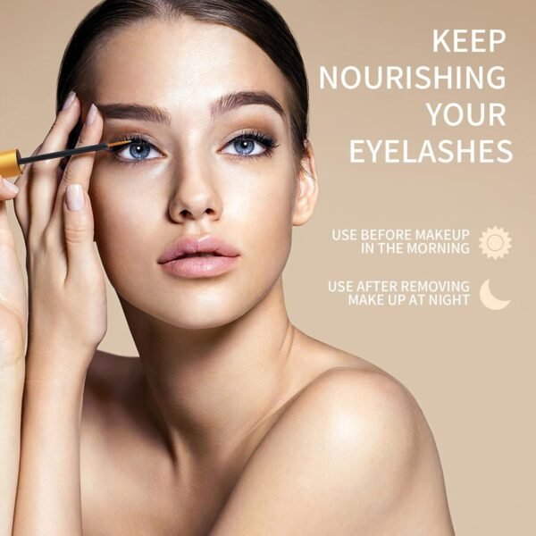 7100cRUR22L._SL1500_.jpg Premium Eyelash Growth Serum, Lash Growth Serum 5ML, Eyebrow Growth Serum with Peptides, Irritation-Free Eyelash Serum to Grow Lashes, Lash Boost for Fuller, Longer, Thicker, and Stronger Lashes, Gold