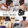 Red Light Therapy for Face, Infrared LED Face Mask Light Therapy 4 Light Waves with 850nm Near Infrared, Portable Rechargeable Red Light Therapy Mask Skincare Device for Facial Rejuvenation