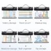 710CtgNfg7L._AC_SL1500_.jpg BAGSMART TSA Approved Toiletry Bag, 2 Pack Clear Makeup Cosmetic Bag Organizer, Quart Size Travel Bag for Toiletries, Carry-on Travel Accessories Essentials, Black-2pcs
