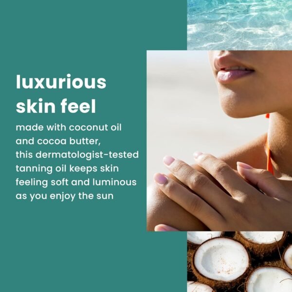 Hawaiian Tropic Dark Tanning Oil Twin Pack, 8oz Each After Sun Body Butter with Coconut Oil, 8oz