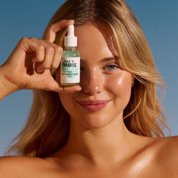 Isle of Paradise Self Tanning Drops - Color Correcting Self Tan Drops for Gradual Glow, Vegan and Cruelty Free, 1.01 Fl Oz