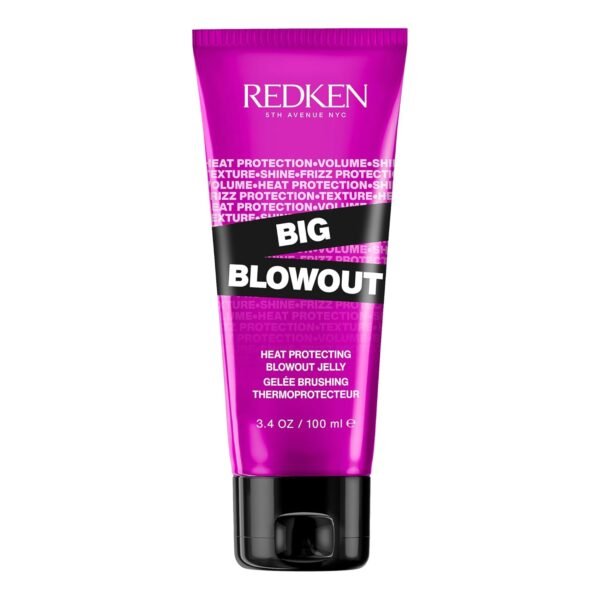 Redken Big Blowout Heat Protection Jelly For All Hair Types - Blowdry gel, Offers Shine and Texture with Frizz Control, Provides Volume for Fine Hair