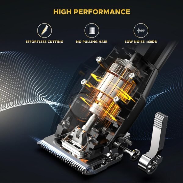 Professional Hair Clippers for Men Cordless Trimmers Kit with LED Display Beard Trimmer for Kid Cordless Beards Trimmer Haircut Grooming Kit Gift for Men Women Barber Kids (Black)