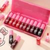 10 Colors Lip Tint Stain Set, Korean Lip Gloss Watery Lip Stain Moisturizing Mini Liquid Lipstick Set, Multi-Use Lip and Cheek Tint, Non-Stick Cup, High Pigment, Long-Lasting, Vivid Color (Set B)