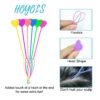 711icLJMh6L._SL1500_.jpg Hoyols Quick Hair Beader for Loading Beads Braid Stringer Hair Beading Tools Kit Ponytail Maker Styling Magic Topsy Tail for Kids Girls Colorful (12pcs Multi Color)