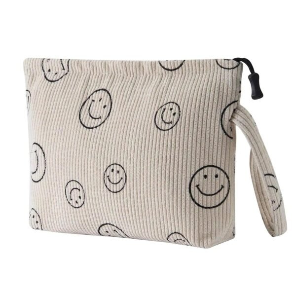 711rnPfNQKL._SL1500_.jpg Small Makeup Bag with Pocketes and Zipper Corduroy Makeup Pouch for Purse Travel Corduroy Cosmetic Organizer Toiletry bag for Women