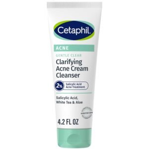 7125T0Mh6NL._SL1500_.jpg Cetaphil Acne Face Wash, Gentle Clear Clarifying Acne Cream Cleanser with 2% Salicylic Acid, Deep Cleans & Treats Acne Prone Skin, Skin Care for Sensitive Skin, 4.2oz
