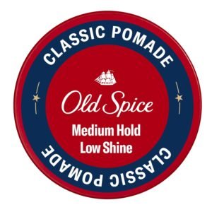 Old Spice Classic Pomade for Men, Medium Hold, Low Shine, Men's Hair Styling, 2.22 Oz