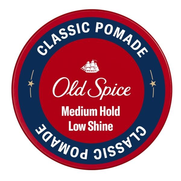 Old Spice Classic Pomade for Men, Medium Hold, Low Shine, Men's Hair Styling, 2.22 Oz