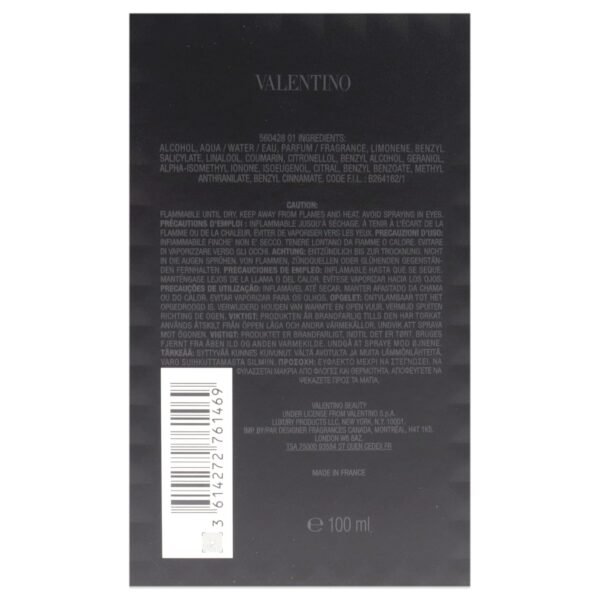 Valentino Uomo Born in Roma for Men 3.4 oz Eau de Toilette Spray