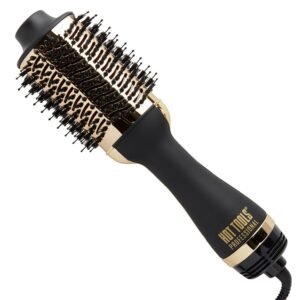 712jWl-tQ9L._SL1500_.jpg HOT TOOLS 24K Gold Blow Dryer Brush - Hot Air Brush for Salon-Worthy Volume in One Step - Volumizer with 24K Gold Technology for Fast Styling & Long-Lasting Results