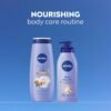 NIVEA Nourishing Shea Butter Body Wash with Nourishing Serum, Moisturizing Body Wash for Women, Enriched Provitamin B5 and Vitamin E, 20 Fl Oz Bottle