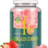 Collagen Peptides Gummies for Women Men Sugar-Free, Multi Collagen Peptides Hydrolyzed Protein Type I, II, III, V, X with Biotin Vitamin C A E D3 B6 B12 for Skin Hair Nails, Bone