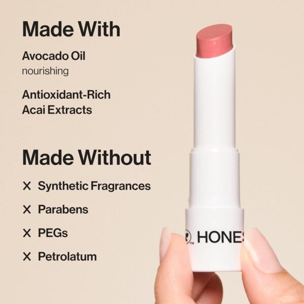 713J7PuVaoL._SL1500_.jpg Honest Beauty Moisturizing Vegan Tinted Lip Balm | Antioxidant-rich Acai Extracts + Avocado Oil | Paraben Free + Cruelty Free | Plum Drop