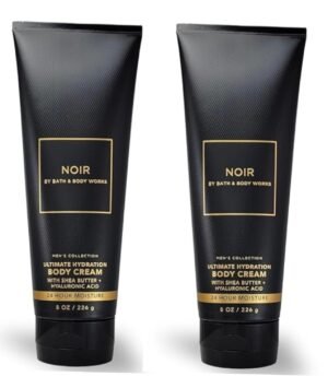 Bath and Body Works Men's Collection Ultimate Hydration Ultra Shea Body Cream 8 Oz 2 Pack (Noir)
