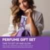 713XYJjed6L._SL1500_.jpg BODY & EARTH Body Mist Gift Set - Spa Gifts for Women, Perfume, Body Lotion, and Body Scrub in a Lavender Dreams Box- Perfect Birthday Gifts for Moms, and Special Occasions,Unique Gift Ideas for Her