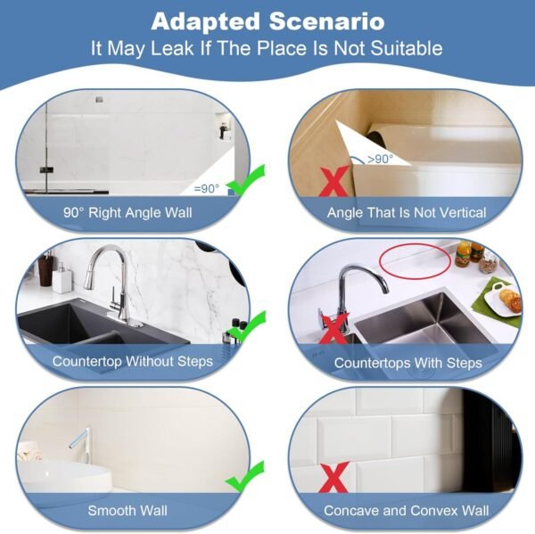 2 Pack Large Shower Splash Guard for Walk in Shower, Upgrade 9.25 x 9.25 In Bath Tub Splash Guards, Shower Corner Bathtub Water Blocker, Waterproof Shower Accessories to Keep Water in Shower
