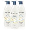 Jergens Skin Firming Body Lotion for Dry to Extra Dry Skin, Skin Tightening Cream with Collagen and Elastin, Dermatologist Tested, Hydralucence Blend Formula, 16.8 Oz, Pack of 3