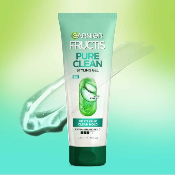 Garnier Fructis Style Pure Clean Styling Gel 6.8 Fl Oz, 1 Count, (Packaging May Vary)