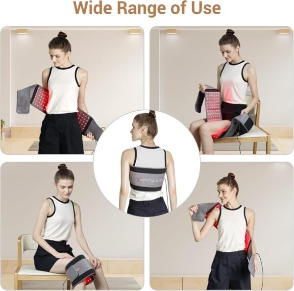 713nTzXLDsL._AC_SL1500_.jpg Comfytemp Red Light Therapy Belt with 126 LEDs, FSA HSA Eligible Infrared Red Light Therapy for Body, 660nm & 850nm, 22W Light Wrap with Timer for Back Waist Belly Joint Muscle Pain Relief(Corded)