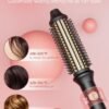 Thermal Brush, Avvnee 1.26 Inch Curling Iron for Long Dry Hair, 110-220V Heated Round Brush with 10 Temp Settings, 30s Fast Heat for Curling & Volumizing & Straightener, Anti-Scald Nylon Bristles