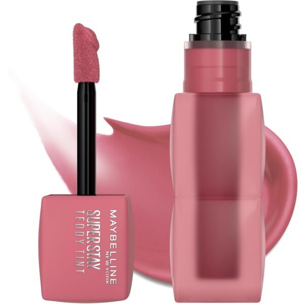 Maybelline Super Stay Teddy Lip Tint, Long Lasting Matte Lipstick For Up To 12HR Wear, Kneehigh, 1 Count