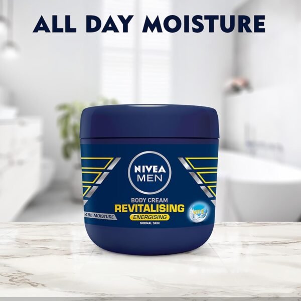Nivea Men Body Cream Revitalising Body Cream, 13.5oz, with caring Vitamin E- for a revitalised skin feeling