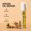 GK HAIR Global Keratin 100% Organic Argan Oil Anti Frizz Mini Serum (0.34 Fl Oz/10ml) Styling Smoothing Strengthening Hydrating & Nourishing Heat Protection Shine Frizz Control Dry Damage Hair Repair
