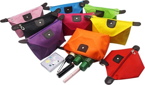 714kcxcOFLL._AC_SL1500_.jpg YAODHAOD Makeup Bag Bulk Toiletry Pouch Waterproof Cosmetic Storage Bags,with Zipper Travel Toiletry Organizer Packing Bag Accessory Organizer for Women and Men (9 Colors)