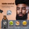 Beard Growth and Grooming Kit - Growth Oil (2Oz), Balm, Comb, E-book, Storage Bag, Mustache Mens Gift Set for Him