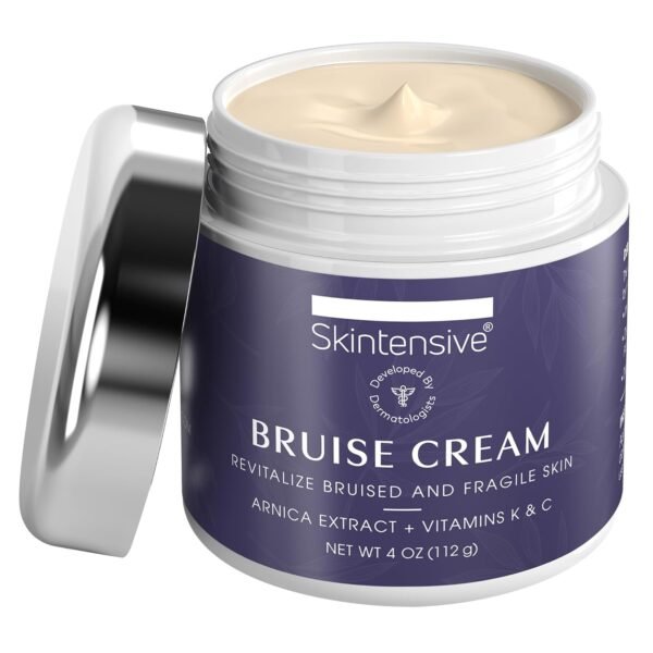 714qnjklhVL._SL1500_.jpg SKINTENSIVE Arnica Bruise Cream for Thin Skin - Moisturizing, Vitamin K C and E, Skin Renewal, 4 Oz