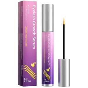 Lash Serum for Eyelash Growth：Natural & Vegan Eyelash Growth Serum for Longer, Thicker, Fuller Lashes Nourishing & Conditioning Formula - Safe for Sensitive Eyes - 5ml