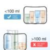 715YVWudxSL._AC_SL1500_.jpg BAGSMART Clear Toiletry Bag, 2 Packs TSA Approved Water resistant Quart Size Travel Organizer, Airport Airline Travel Essential Carry On Makeup Cosmetic Bags for Women, Black