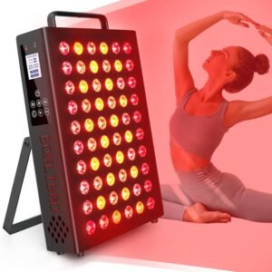 Red Light Therapy Panel for Body, Quad Wave 660nm 850nm 630nm 940nm Near Infrared Light Therapy Panel, Portable 60 Dual Chip LED Device with 105W of Power, for Pain Relief, Skin Health, Improve Sleep