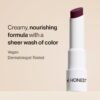 715hvgeuvL._SL1500_.jpg Honest Beauty Moisturizing Vegan Tinted Lip Balm | Antioxidant-rich Acai Extracts + Avocado Oil | Paraben Free + Cruelty Free | Plum Drop