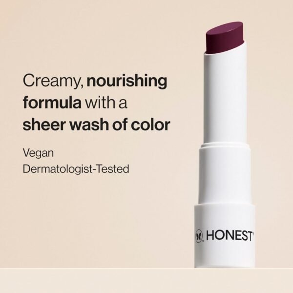 715hvgeuvL._SL1500_.jpg Honest Beauty Moisturizing Vegan Tinted Lip Balm | Antioxidant-rich Acai Extracts + Avocado Oil | Paraben Free + Cruelty Free | Plum Drop