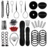 27Pcs Hair Styling Set, Hair Design Styling Tools, DIY Hair Accessories Hair Modelling Tool Kit Magic Fast Spiral Hair Braid Braiding Tool for Women and Girls