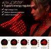 Red Light Therapy for Face Set, Led Mask Light Therapy for Face & Neck, Light 850nm and Red Light 630nm, Black