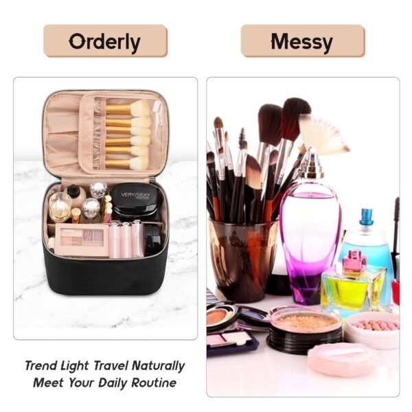 716SkiQeyL._SL1500_.jpg OCHEAL Makeup Bag, Large Capacity Travel Make Up Bag for Cosmetics Vertical Storage,Toiletry Bag for Skincare Makeup Organizer Bag