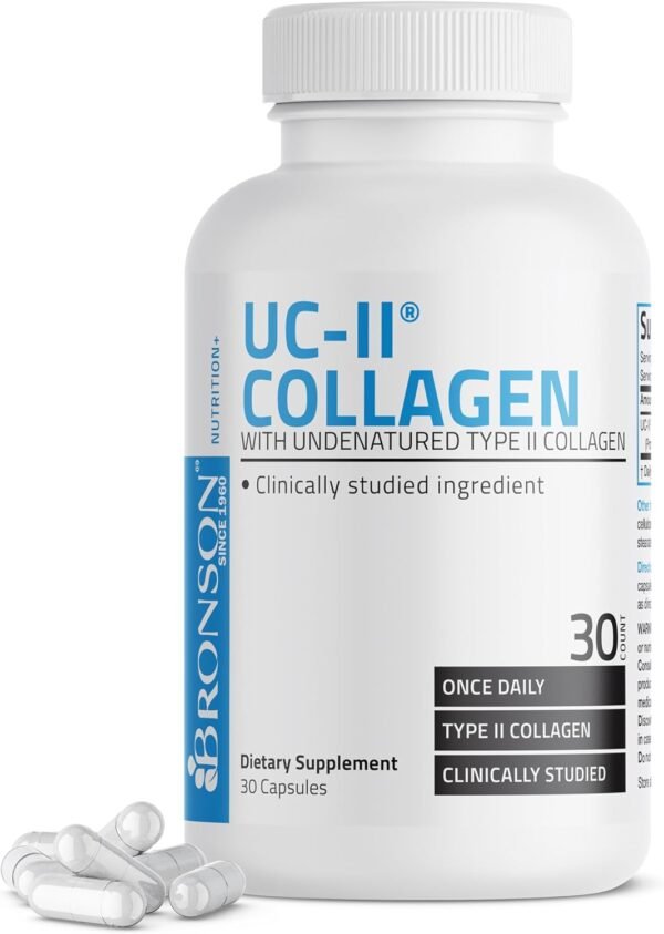 Bronson Collagen with Undenatured Type II Collagen, 30 Capsules