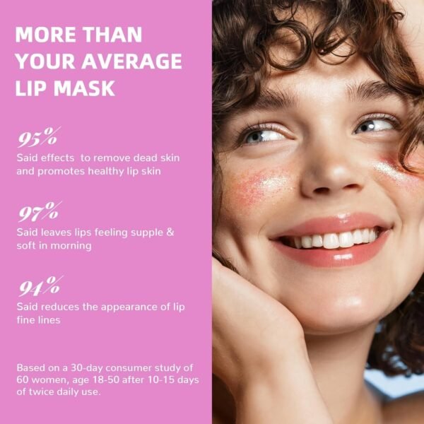 71636JaoTL._SL1500_.jpg Lip Scrub & Lip Mask - Overnight Treatment Lip Care Kits with 2 Lip Exfoliator & 2 Sleeping Lip Balm, Intense Hydration Lip Set for Dry Chapped Cracked Lips, Exfoliate & Moisturize (4 Pack)