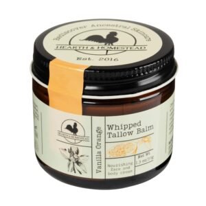716915XYMkL._SL1500_.jpg Handmade Whipped Tallow Balm (Vanilla Orange) - Organic Body Butter with Infused Olive Oil, for Eczema, Rosacea, Baby - 1.3 oz